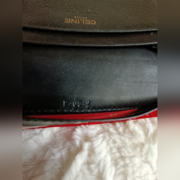 Rare Celine Card Holder/Wallet with Red Interior - Picture 7 of 15